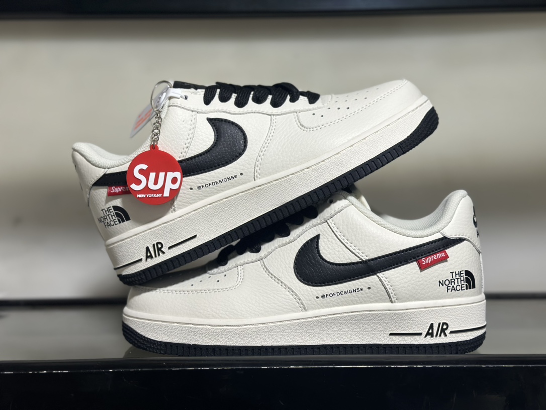 NikeAirForce1Low07xTheNorthFacexSupreme北面三方联名空军一号低帮运