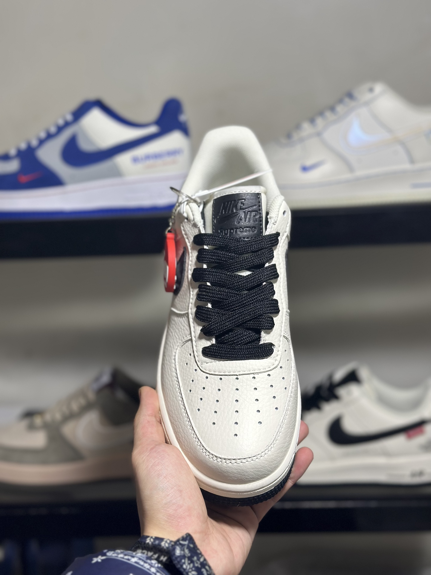 NikeAirForce1Low07xTheNorthFacexSupreme北面三方联名空军一号低帮运