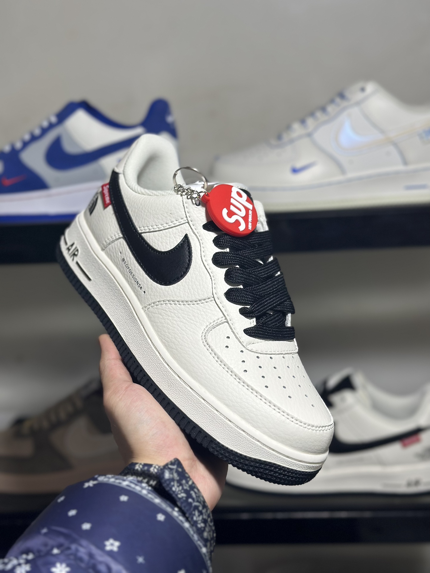 NikeAirForce1Low07xTheNorthFacexSupreme北面三方联名空军一号低帮运