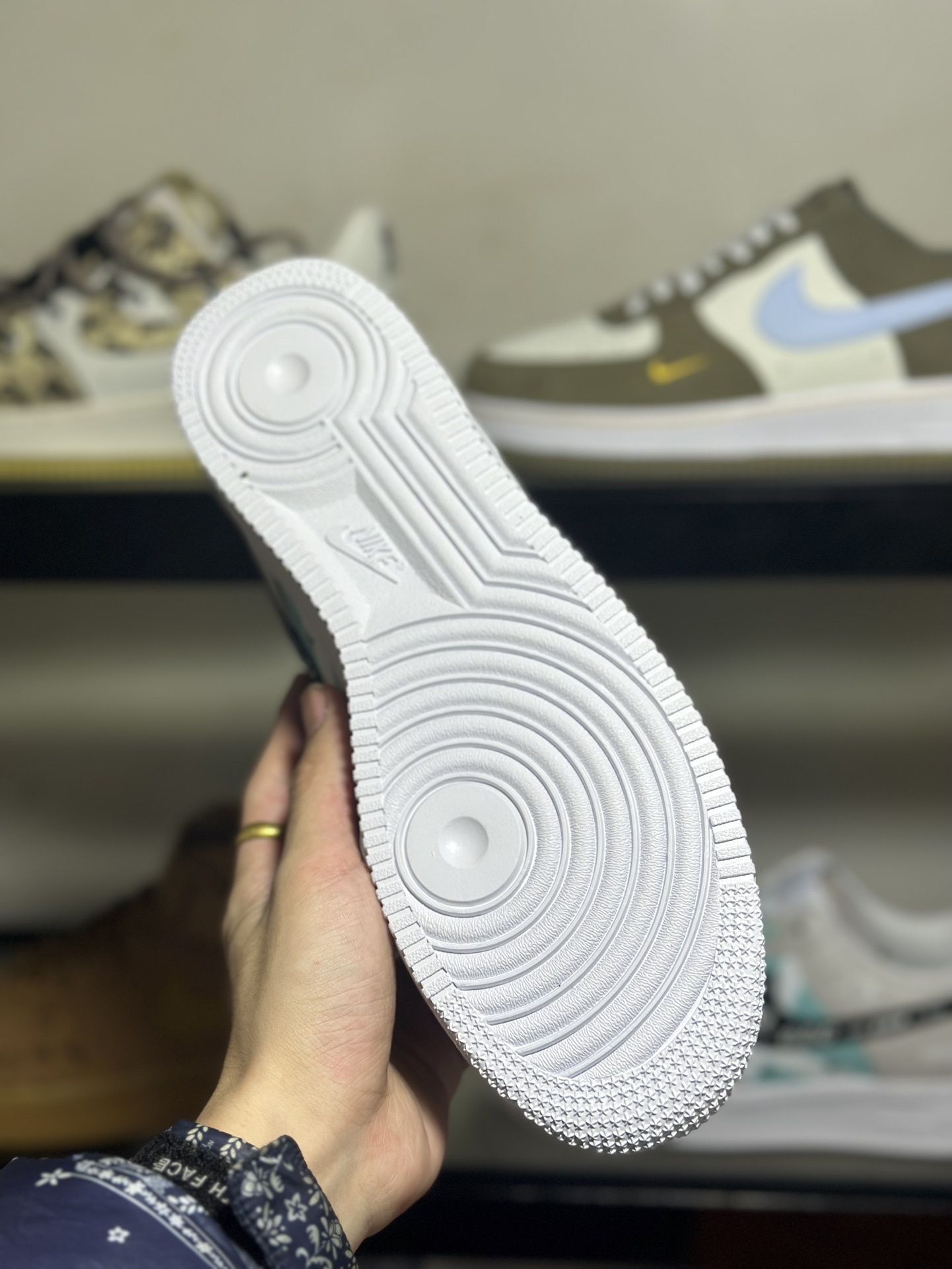 官方爆款定制游戏主题NikeAirForce1Low07未来科技空军一号低帮休闲板鞋定制皮料原楦原纸板纯