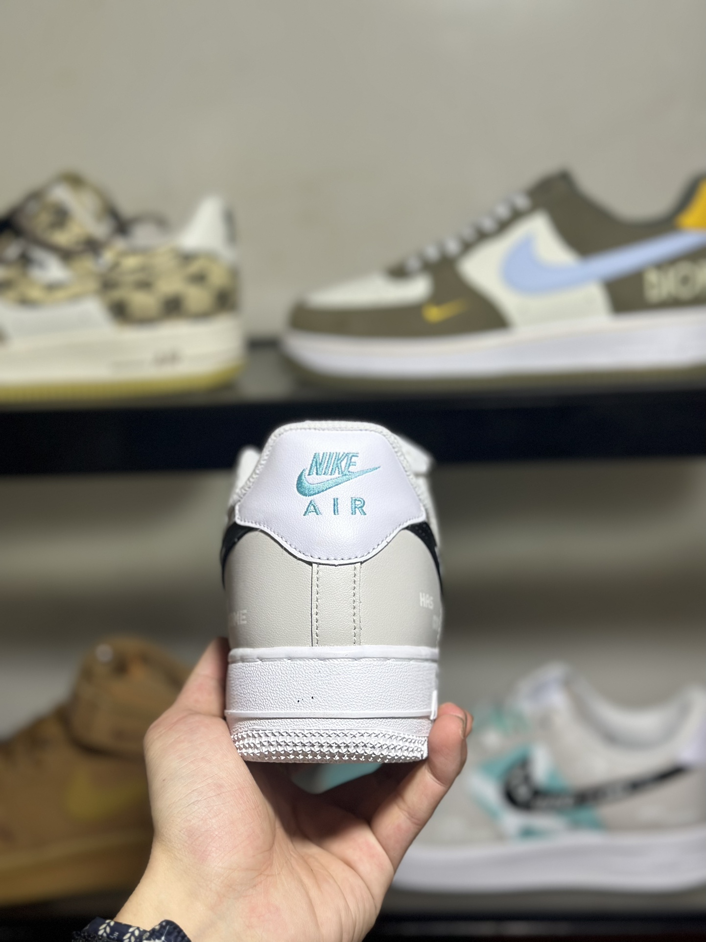 官方爆款定制游戏主题NikeAirForce1Low07未来科技空军一号低帮休闲板鞋定制皮料原楦原纸板纯