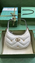 AAA+ Replica
 Gucci Marmont Bags Handbags White Mini
