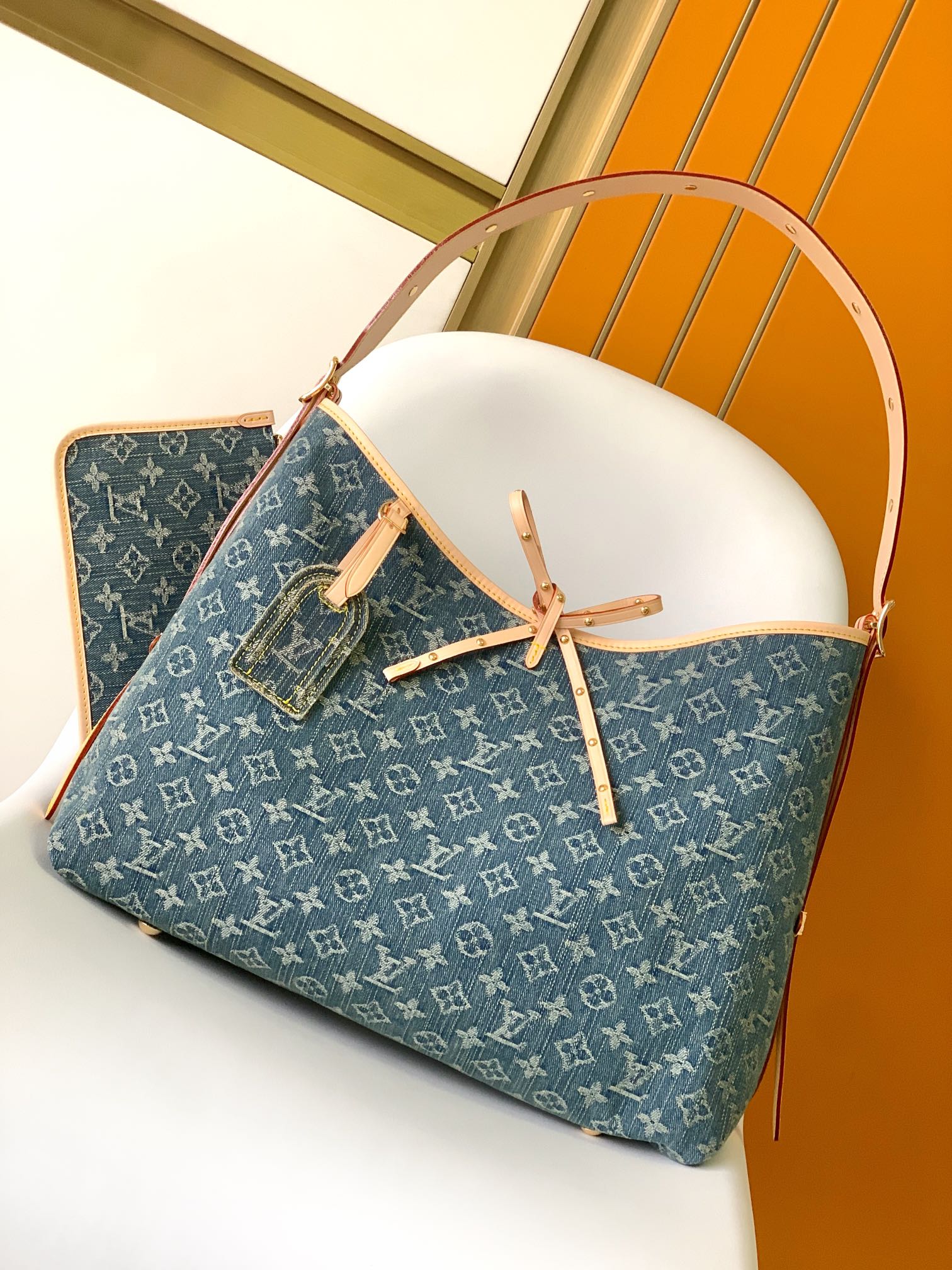 Louis Vuitton Bags Handbags Blue Monogram Canvas M46855