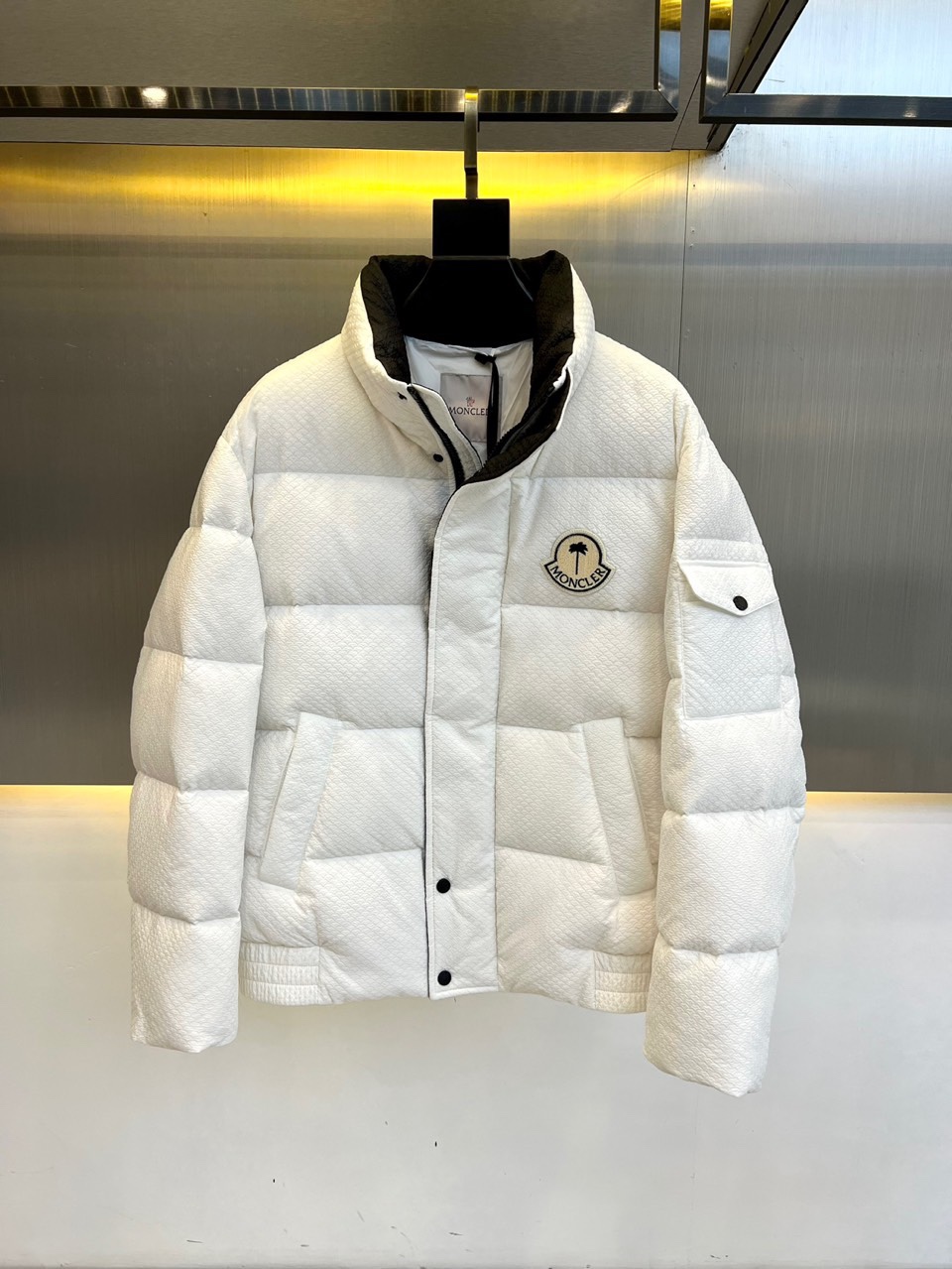 Moncler Clothing Coats & Jackets Down Jacket Grey Unisex Fall/Winter Collection Fashion