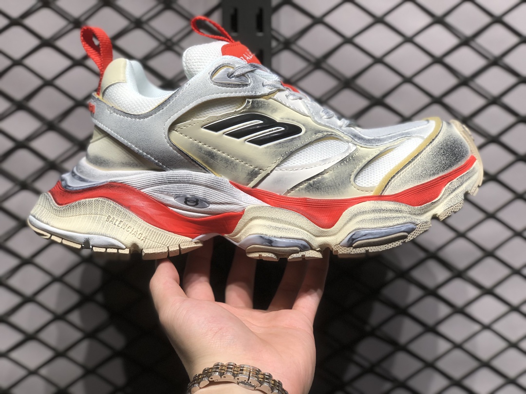 Zapatilla Balenciaga CARGO Undécima generación con cordones y punta redonda Zapatos casuales de estilo de vida bajos, c…