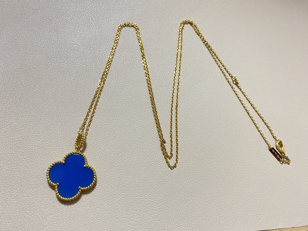 NO:360343,Pick exclusive lucky in elegant blue, Vac necklace, necklace19860909在典雅蓝色中采撷专属幸运,Vac项链,necklace,Jewelry