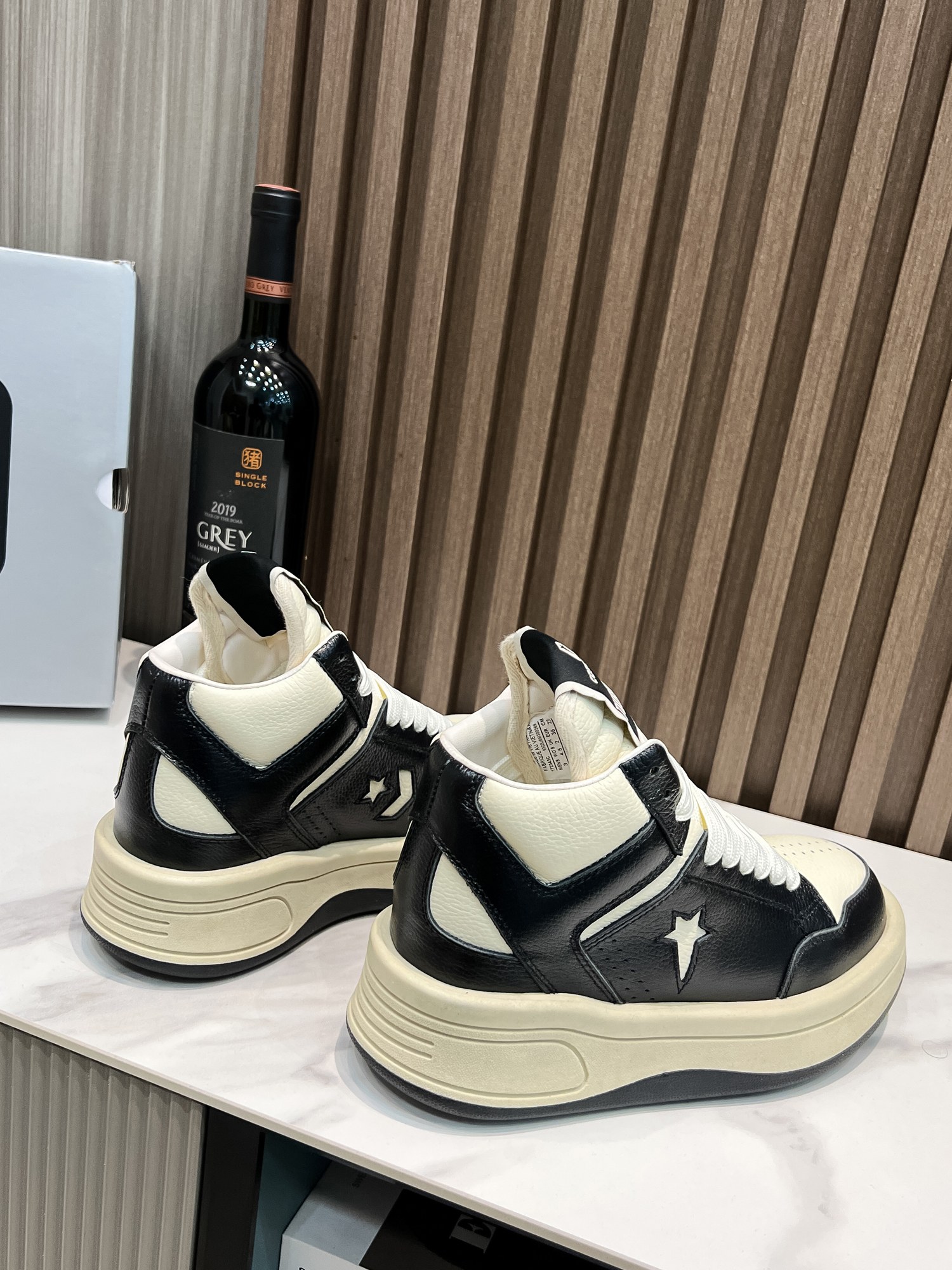 Converse x Rick Owens Turbowpn: Sheepskin Sports Leisure Shoes, Women 35-40, Men 38-45, 4 Colors, P750 - 图片 2