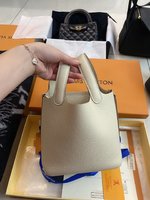 Hermes Bags Handbags Milkshake White Silver Hardware