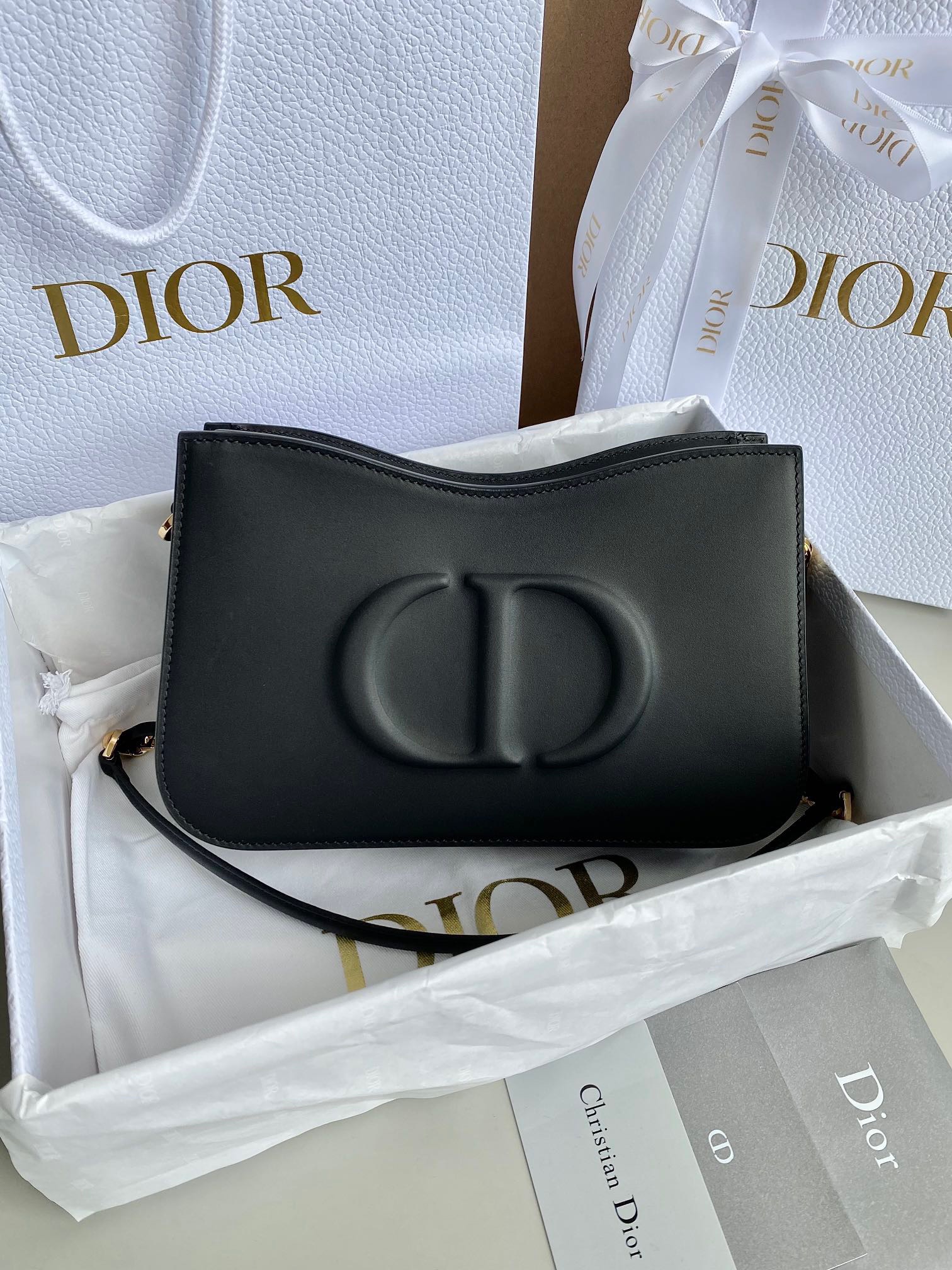 Dior Crossbody & Shoulder Bags Black Winter Collection Vintage Chains
