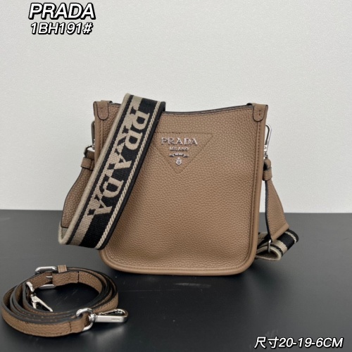 PRADA 1BH191 Leather Mini Shoulder Bag with Two Straps - Stylish & Versatile 1 PRADA 1BH191 Leather Mini Shoulder Bag with Two Straps - Stylish & Versatile
