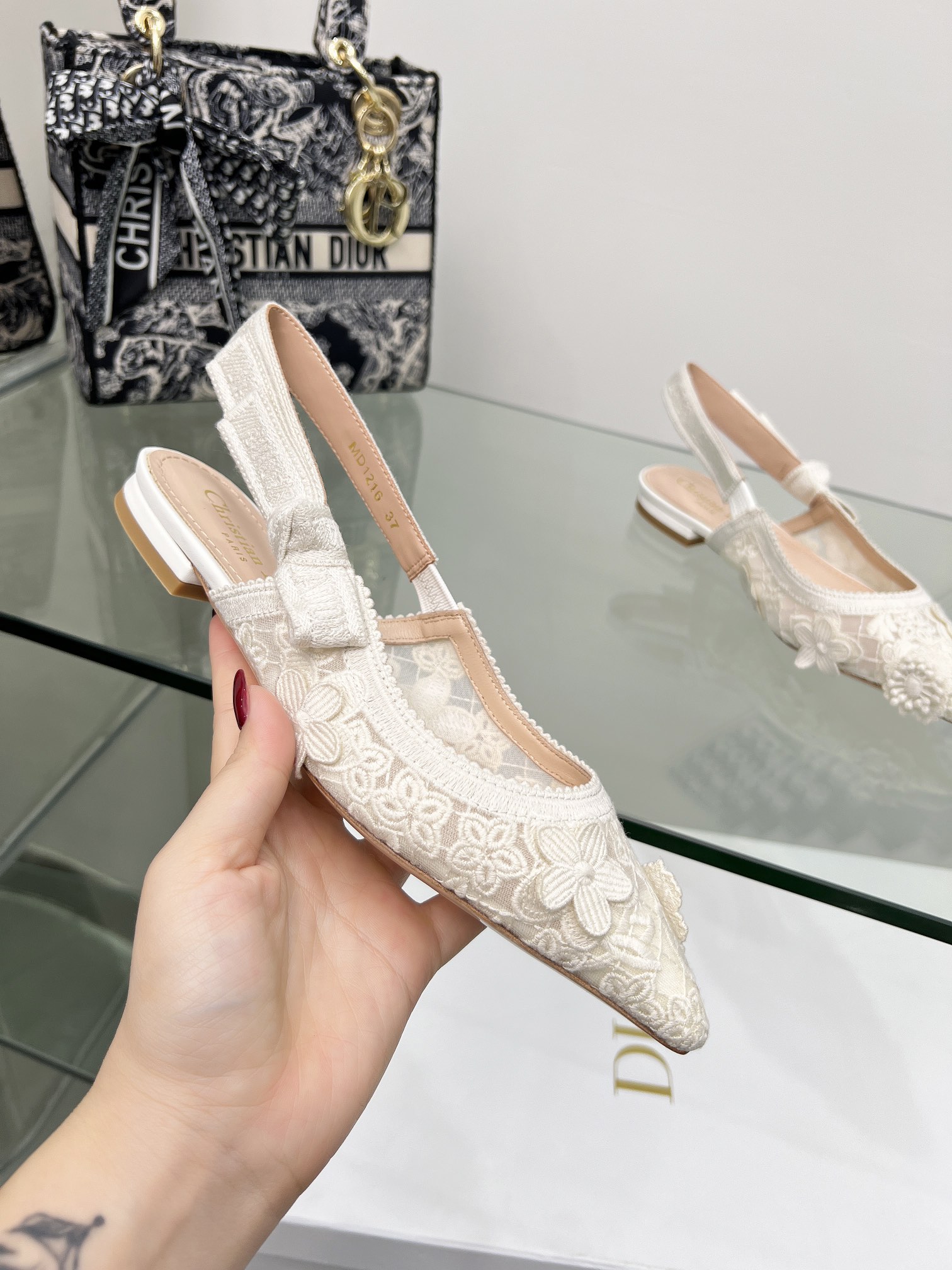 Dior Shoes High Heel Pumps Embroidery Genuine Leather Sheepskin Spring/Summer Collection