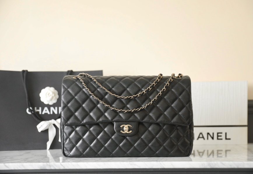 Chanel Perfect  Travel Bags Black Gold Hardware Cowhide Spring Collection