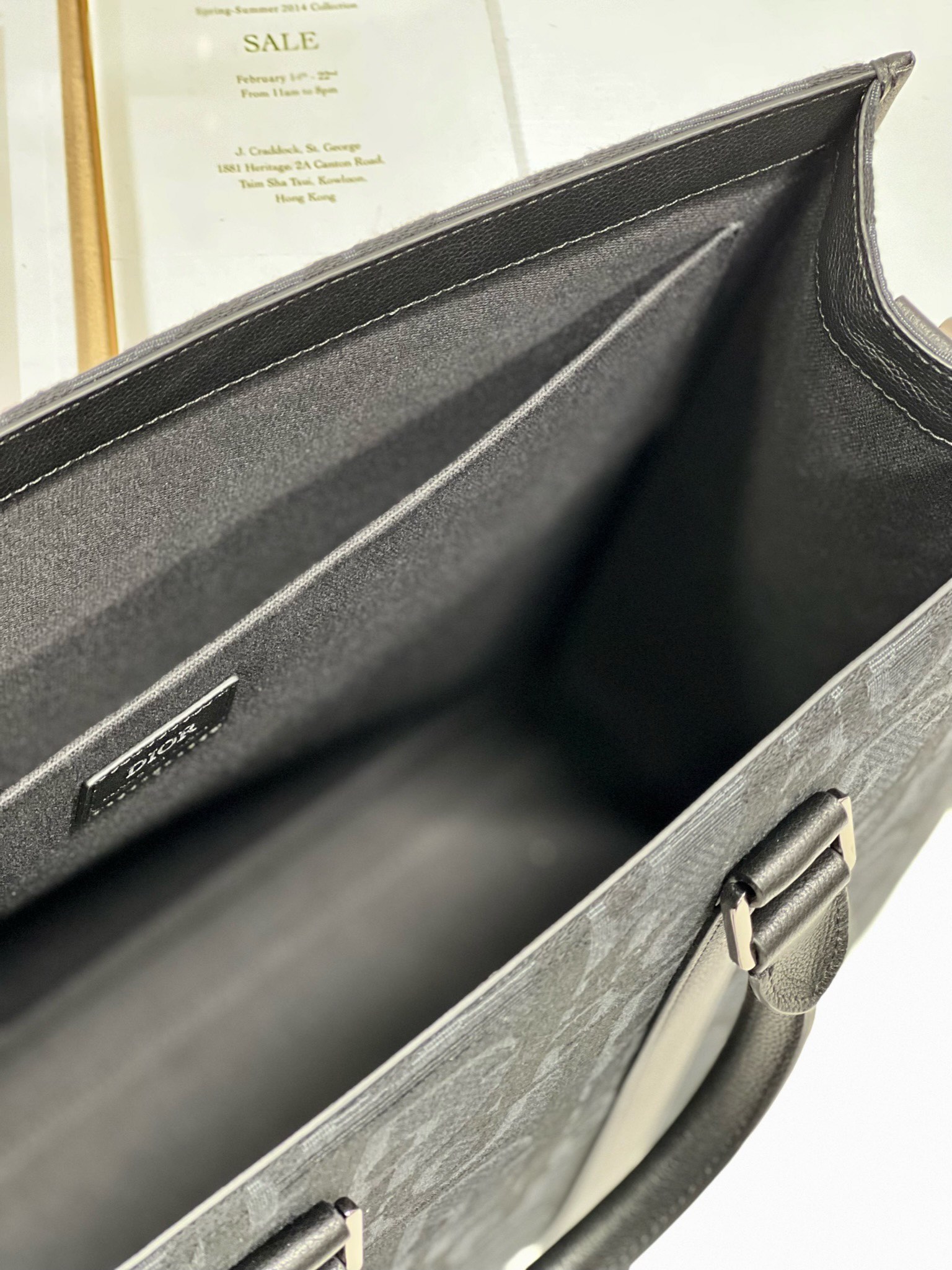 Dior🖤EAST-WEST 手袋「黑布 7