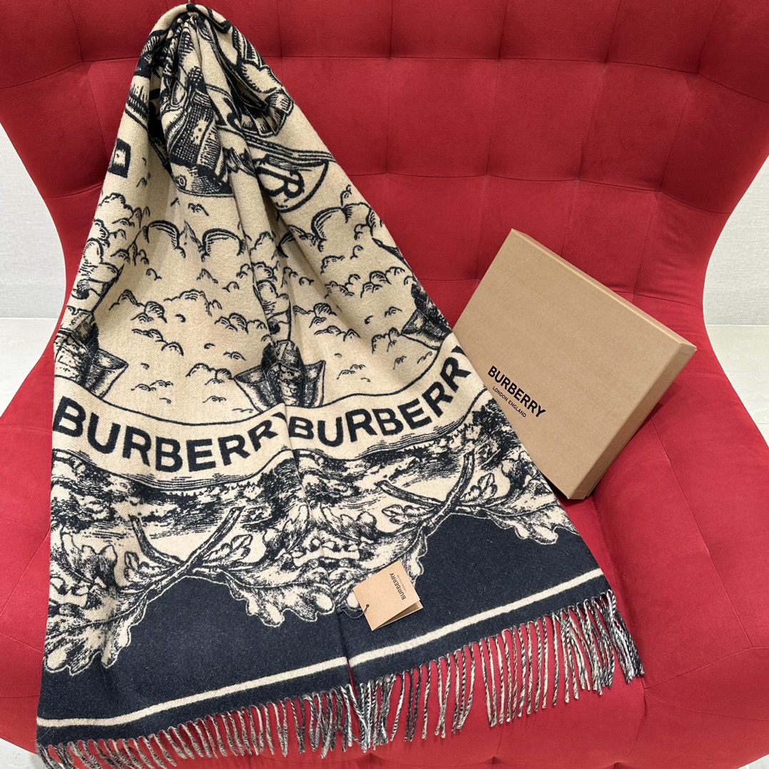 Burberry Schal Kaschmir Wolle