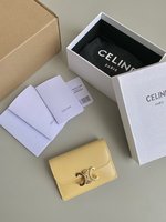 Celine Wallet Card pack Light Yellow