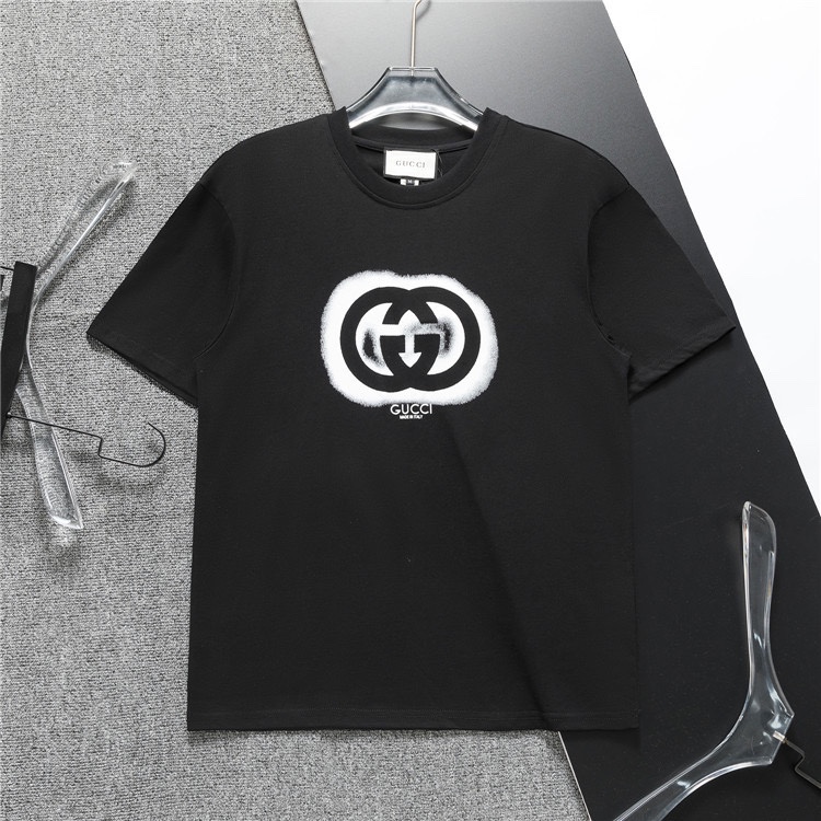 Talla europea amplia, camiseta nueva de primavera/verano 2024. Camiseta de manga corta clásica con logo y cuello redond…