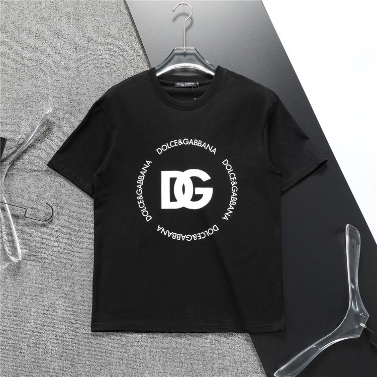 Talla europea ancha, nueva camiseta de primavera/verano 2024. Camiseta de manga corta clásica con logo y cuel…