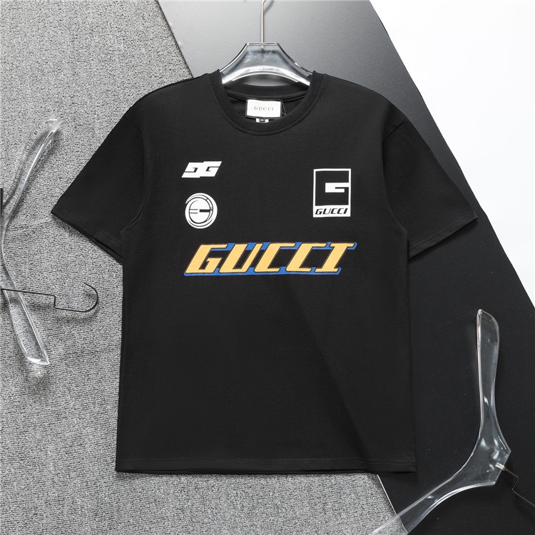 Talla europea amplia, camiseta nueva de primavera/verano 2024. Camiseta de manga corta clásica con logo y cuello redond…