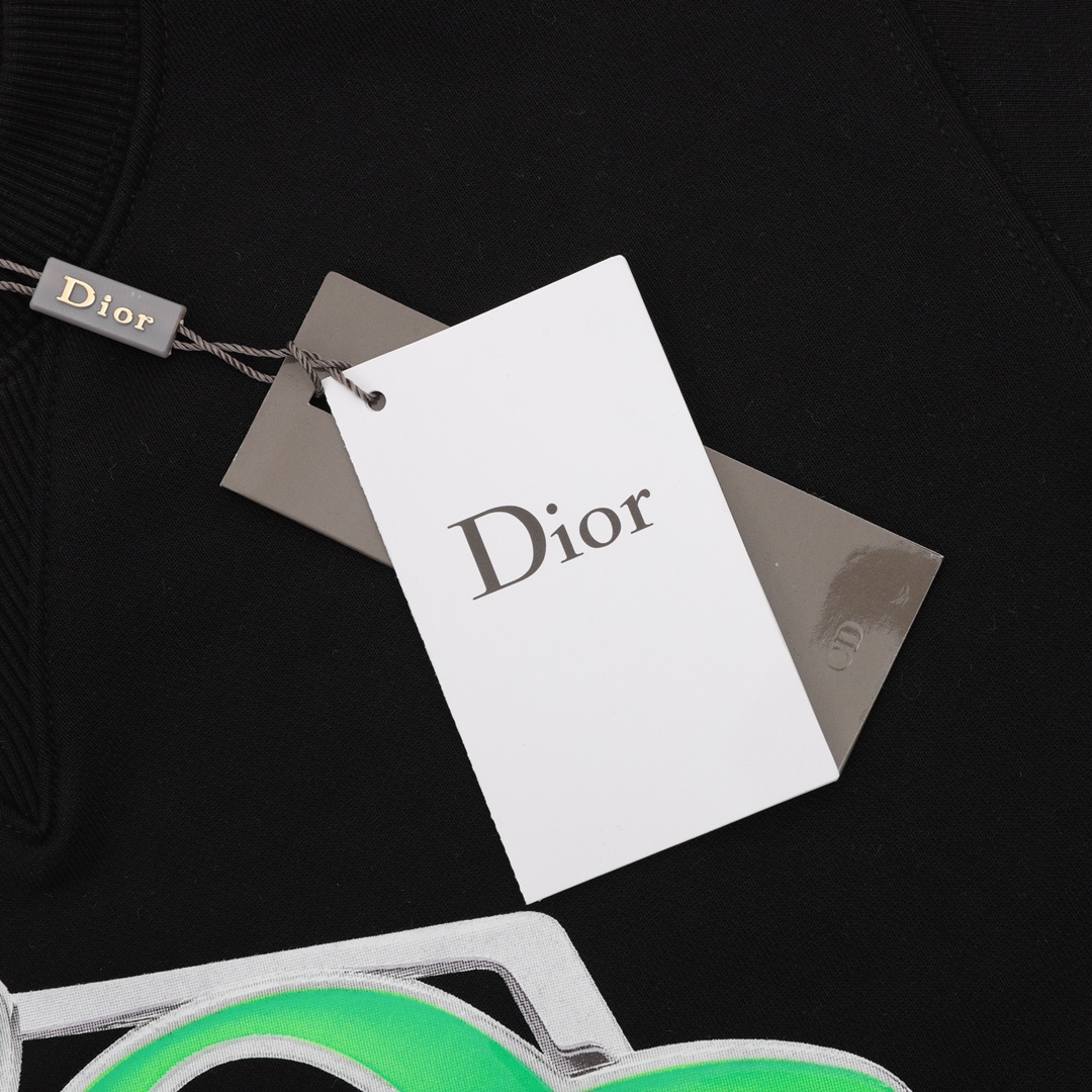 Dior/迪奥 22FW CD果冻压胶印花刺绣圆领卫衣