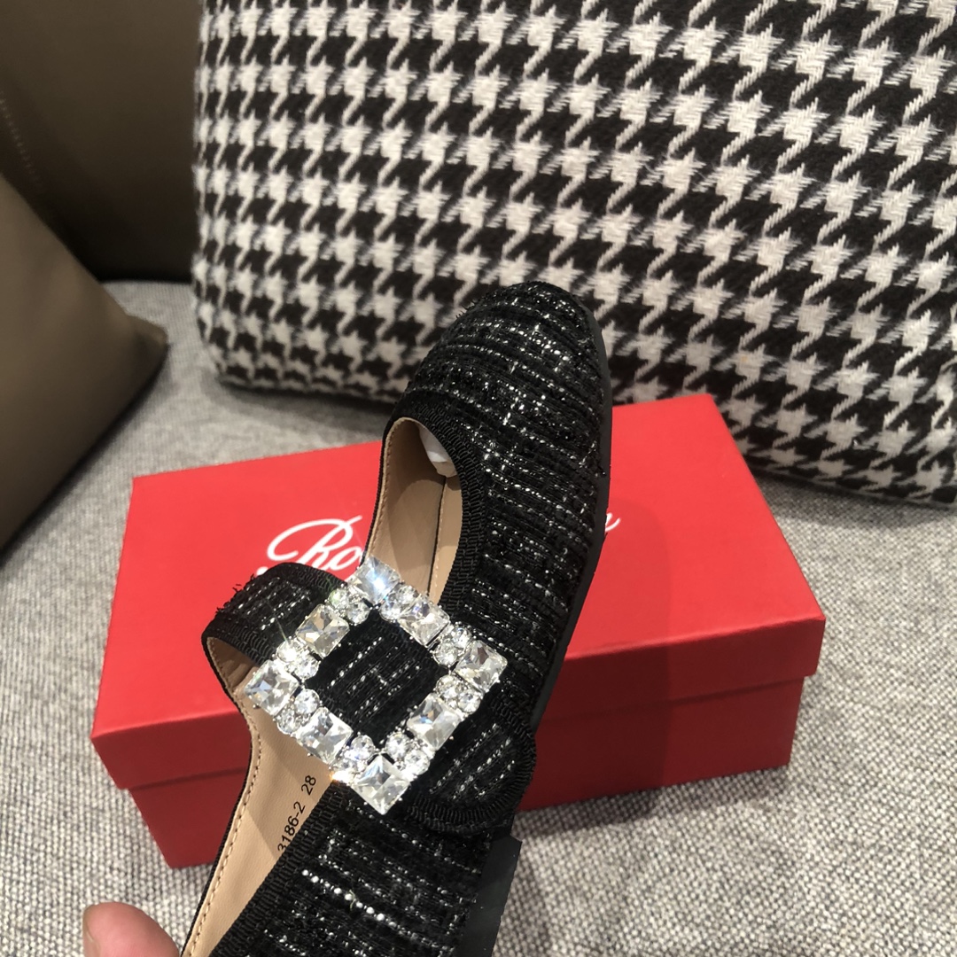New 297 Roger Vivier Square Drill Princess Shoes: Super-American Style - 图片 7