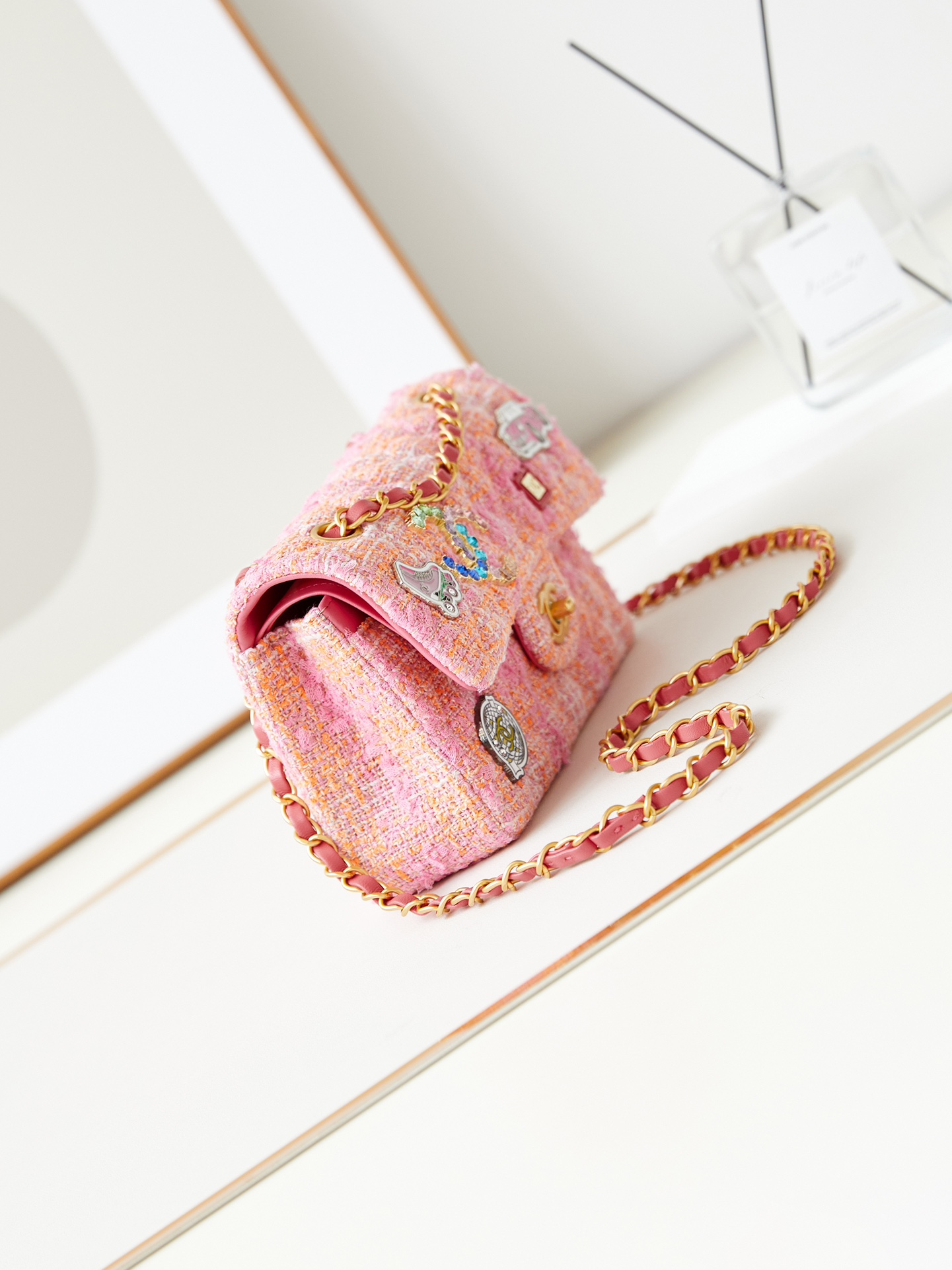 Chanel 24C Badge Pink CF 2