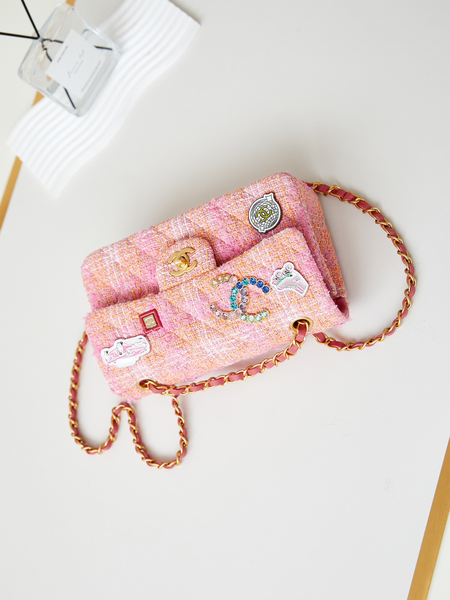 Chanel 24C Badge Pink CF 6