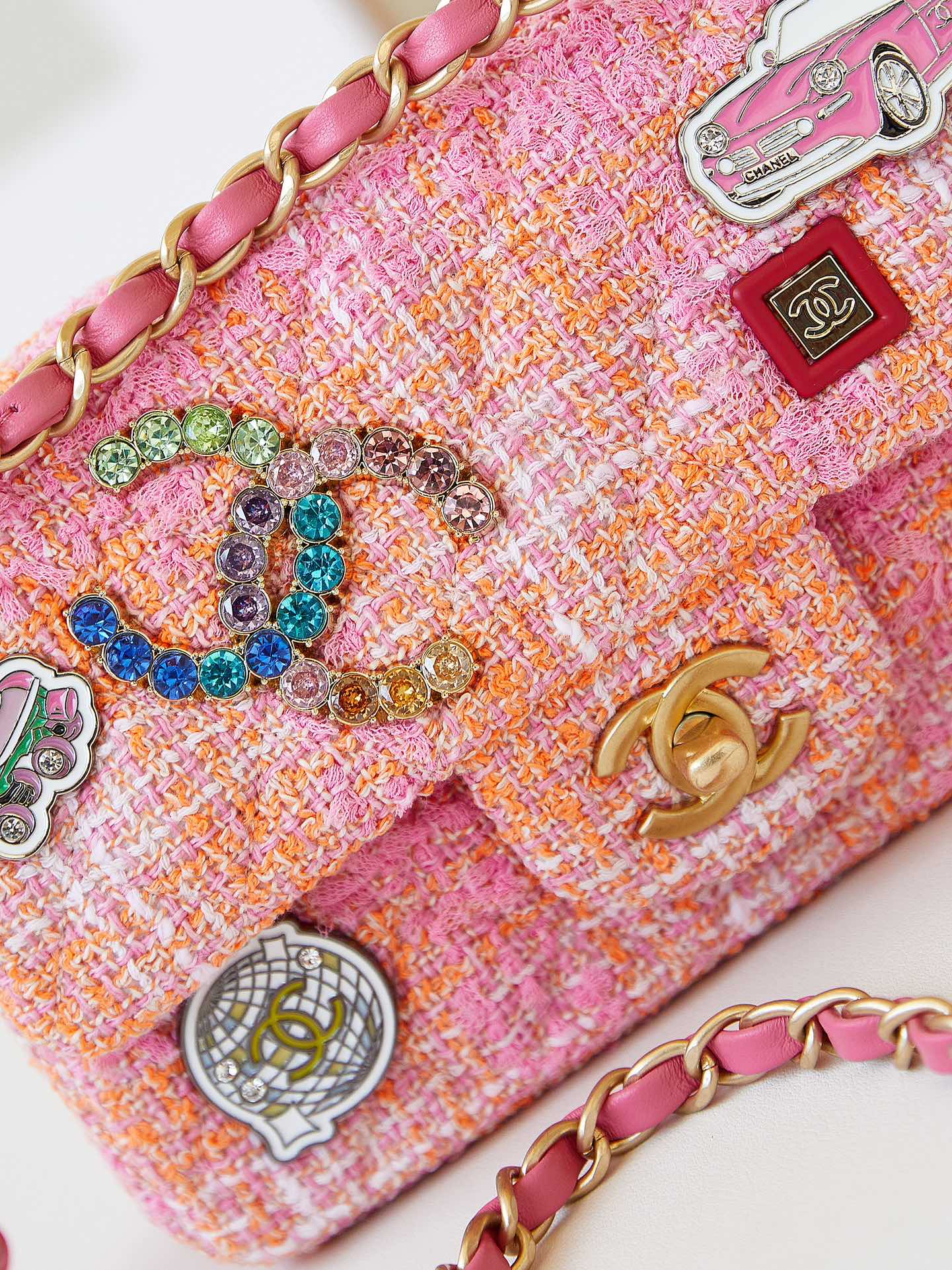 Chanel 24C Badge Pink CF 2