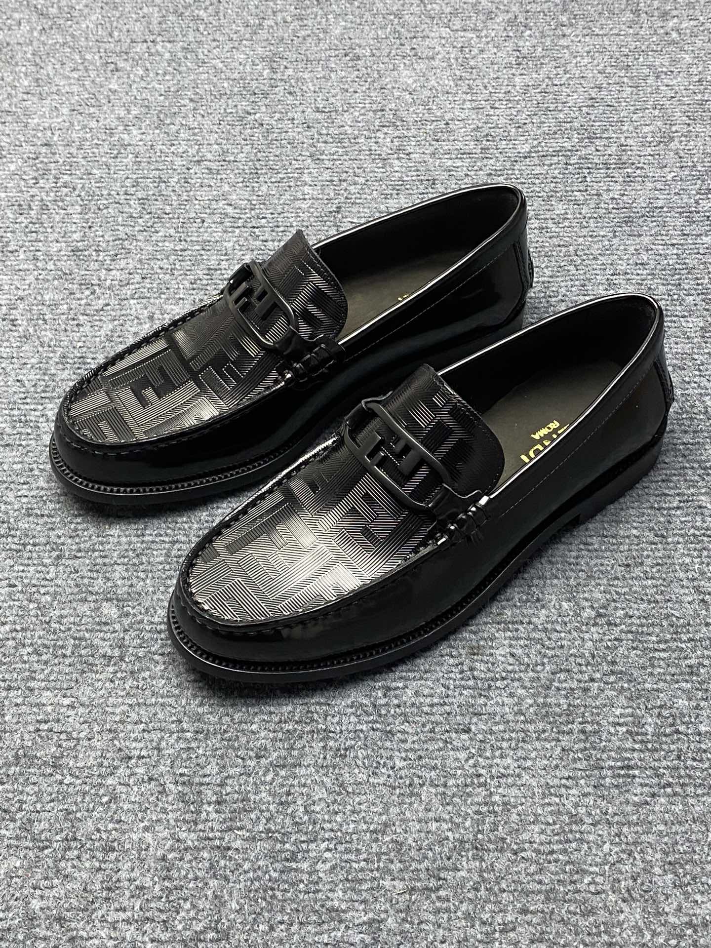 Fendi Shoes Plain Toe Best Wholesale Replica
 Men Cowhide Genuine Leather