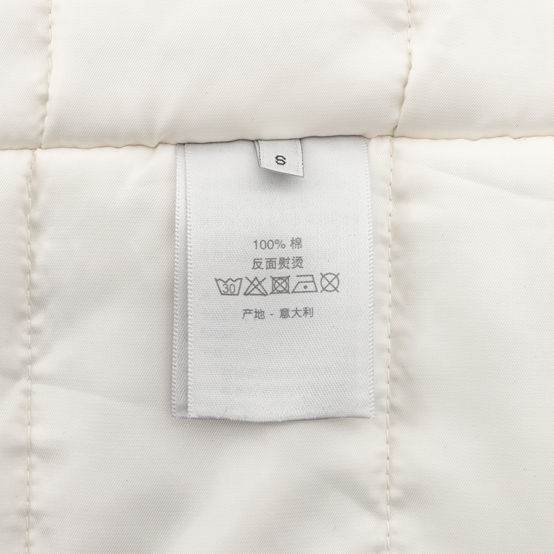 DIOR/迪奥 满印水洗做旧提花LOGO连帽羽绒棉服 8