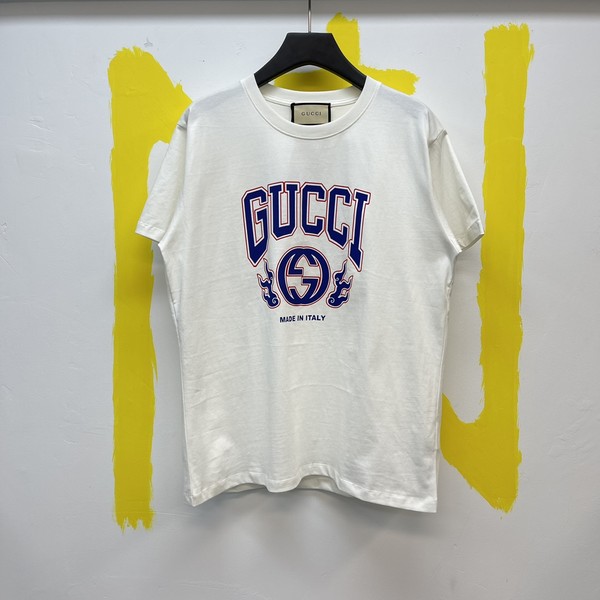 Gucci Clothing T-Shirt Printing Cotton Short Sleeve