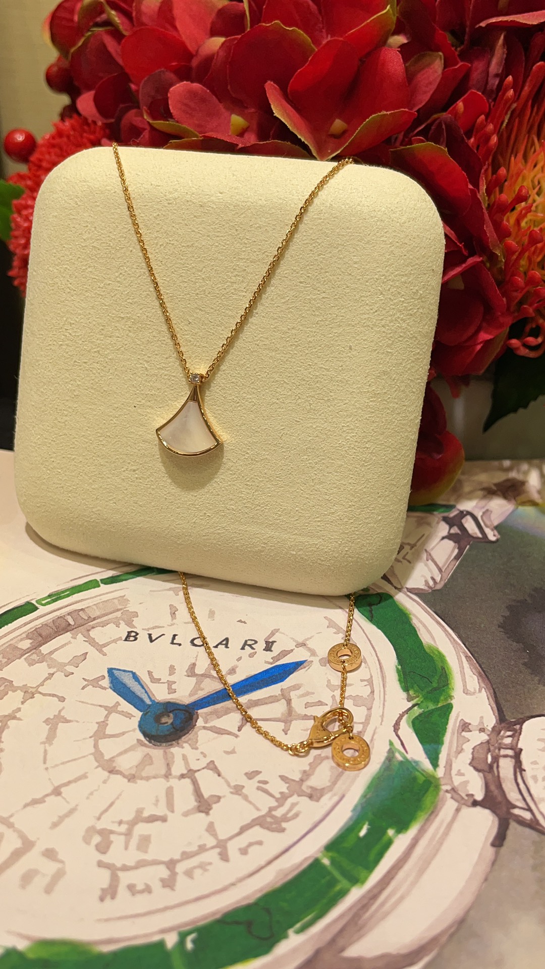 BVLGARI Bvlgari спружынны калье эксклюзіўная гальванічная тэхналогія 18K сапраўднае золата якасць-вышэйшая якасць