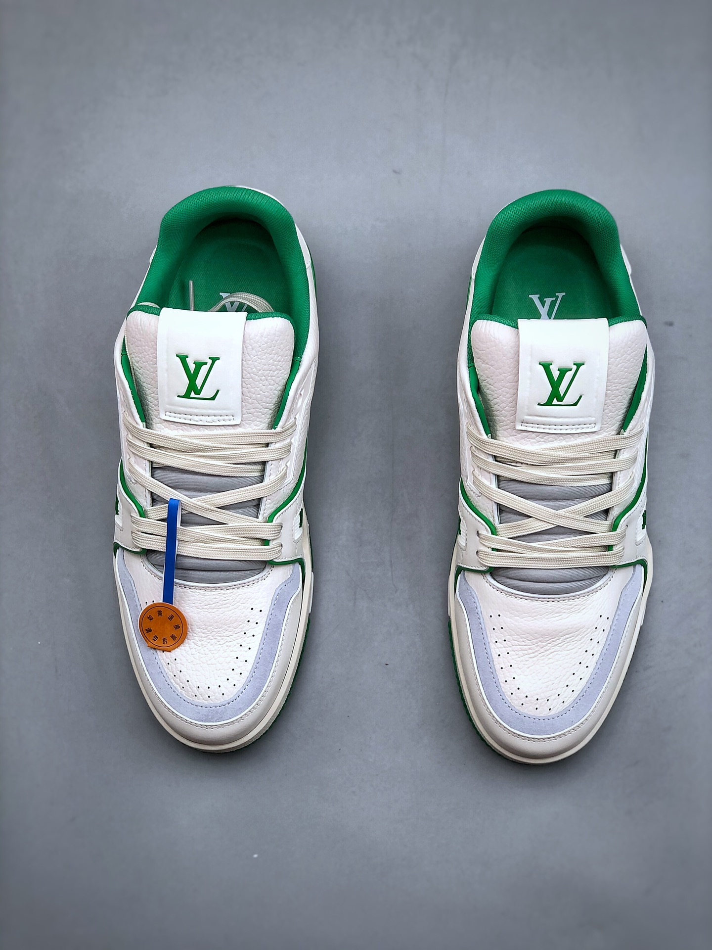 650 LV路易威登Louis Vuitton Trainer Sneaker Low休闲运动文化百搭篮球板鞋  白绿