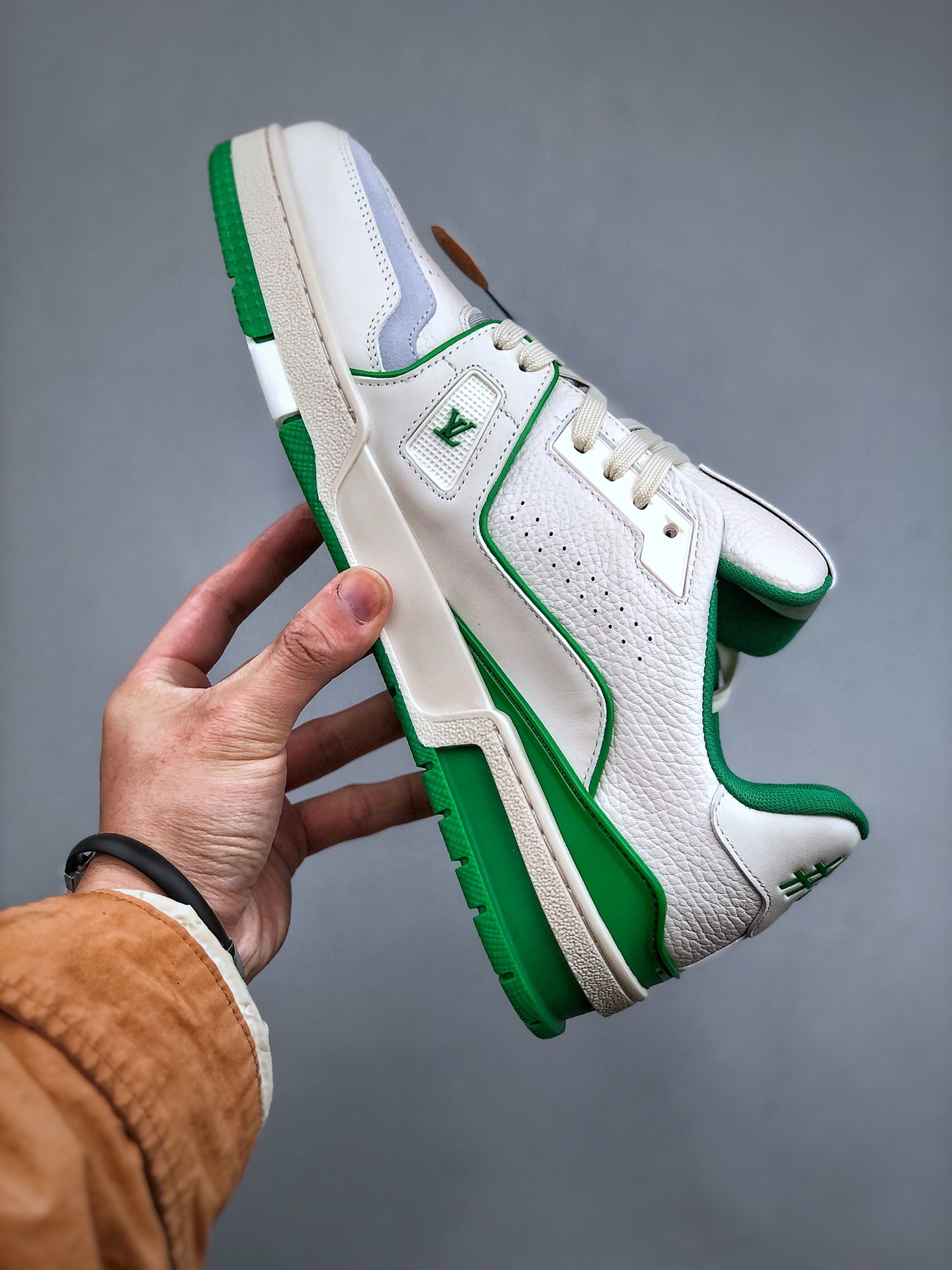 650 LV路易威登Louis Vuitton Trainer Sneaker Low休闲运动文化百搭篮球板鞋  白绿