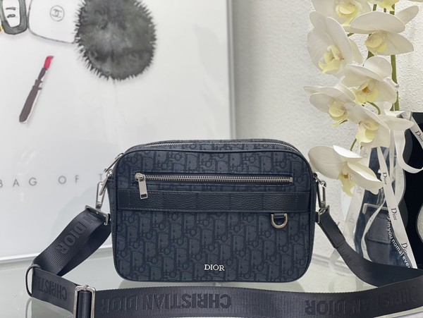 Dior Crossbody & Shoulder Bags Messenger Bags Best Quality Fake Beige Black Printing Cowhide Oblique Casual