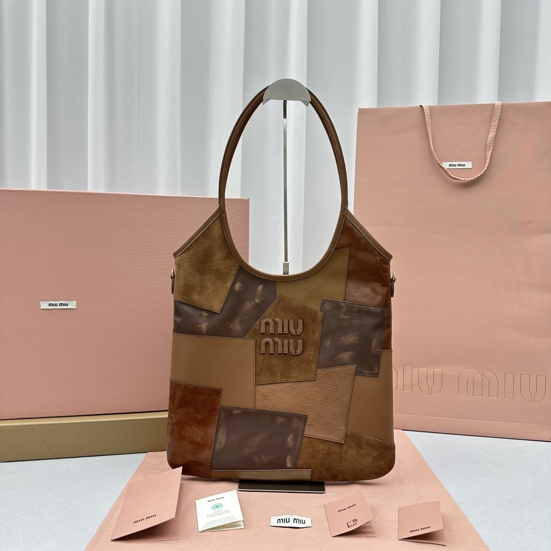 Miu Miu New {splicing} ready-made Miumiu limited edition