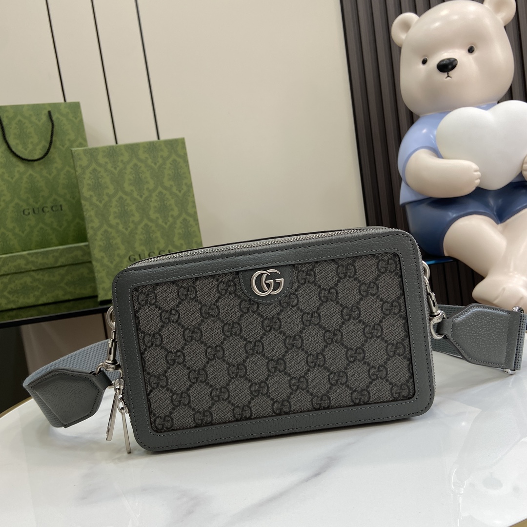 Gucci Ophidia Mini Bag - Stylish Grey PVC Designer Handbag, 23cm 1 i1704107320 6366 0
