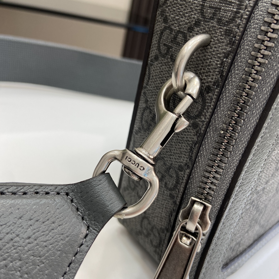Gucci Ophidia Mini Bag - Stylish Grey PVC Designer Handbag, 23cm 7 i1704107320 7089 6