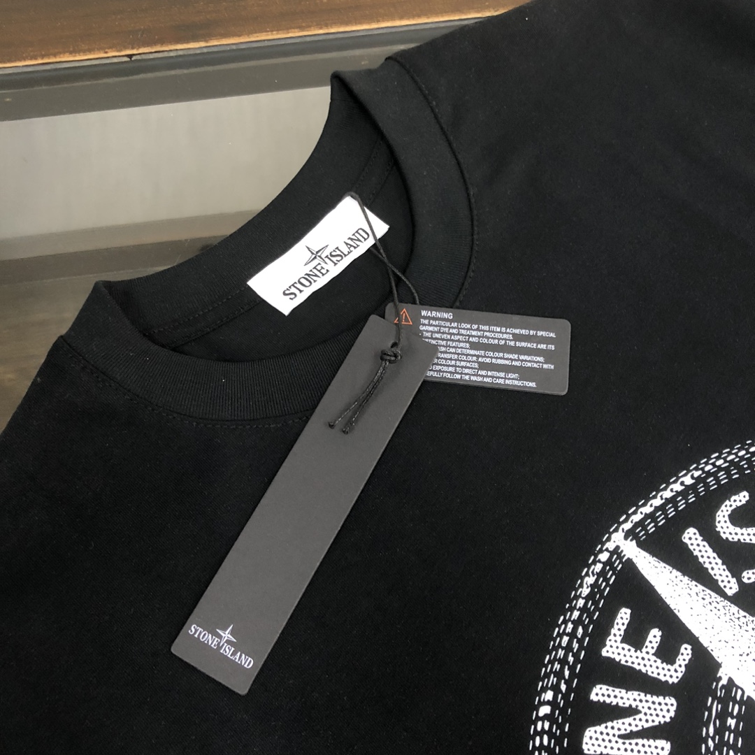 Stone Island Custom Cotton T-Shirts: Unique Design, Premium Quality, Various Sizes and Colors - 图片 4