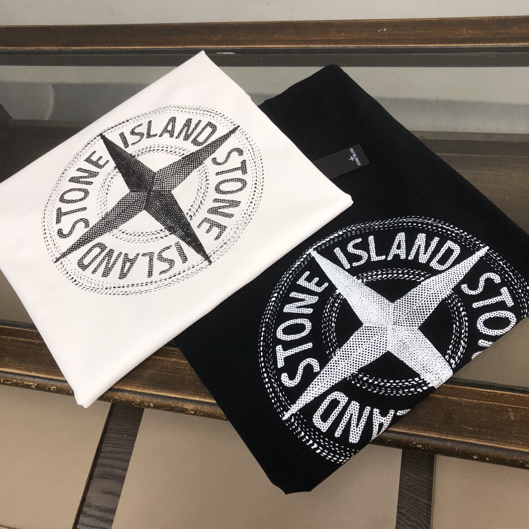 Stone Island Custom Cotton T-Shirts: Unique Design, Premium Quality, Various Sizes and Colors - 图片 2