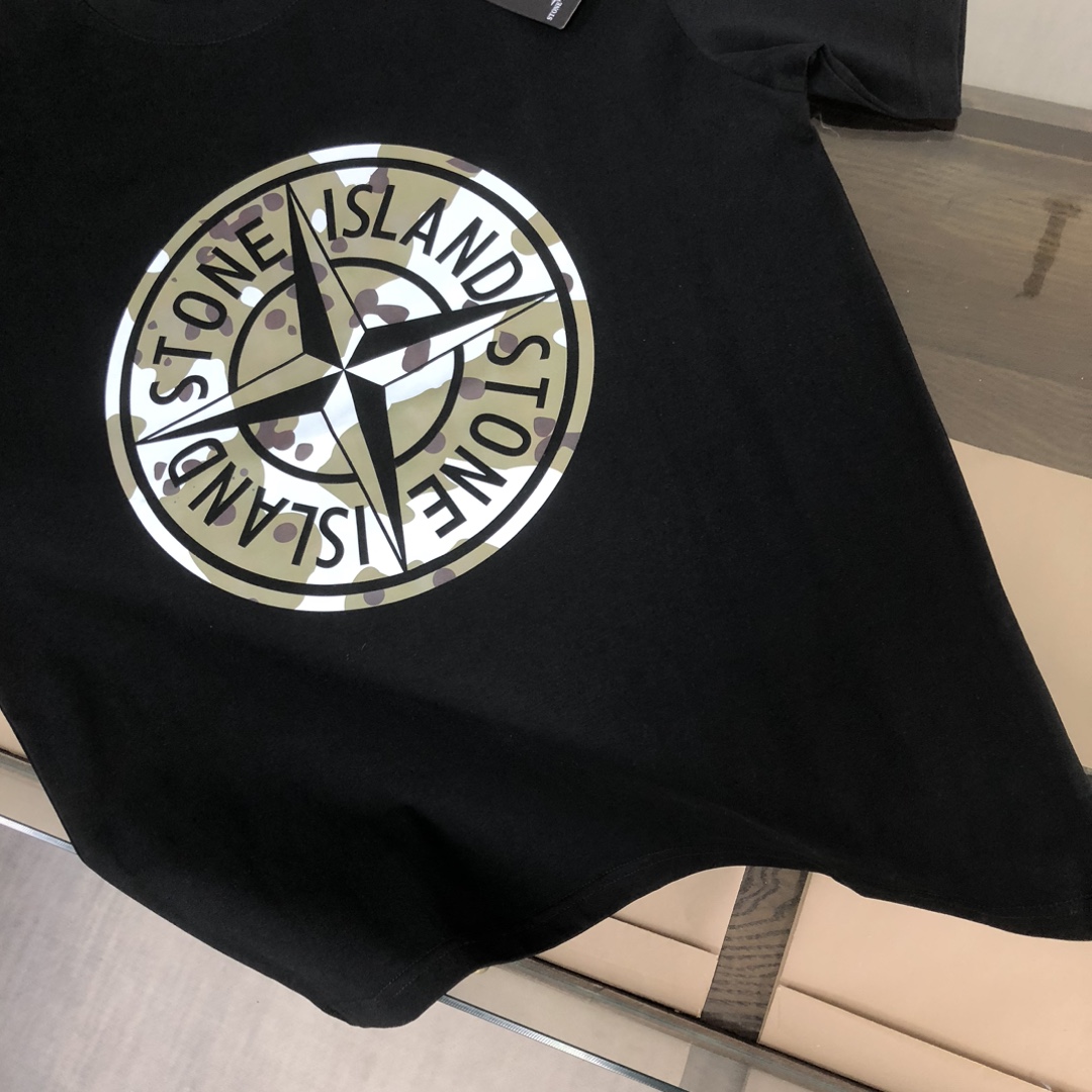 Stone Island’s Latest Custom Cotton T-Shirts: Comfortable, Unique Design, Various Sizes. - 图片 7