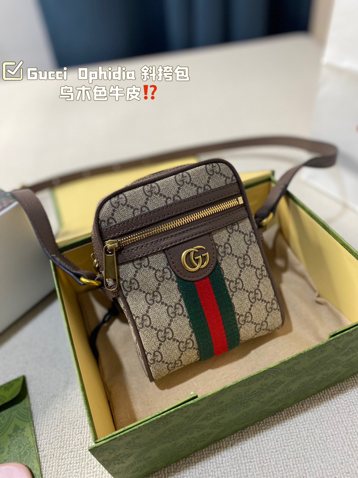 Gucci Ophidia Crossbody & Shoulder Bags Cowhide Vintage Chains
