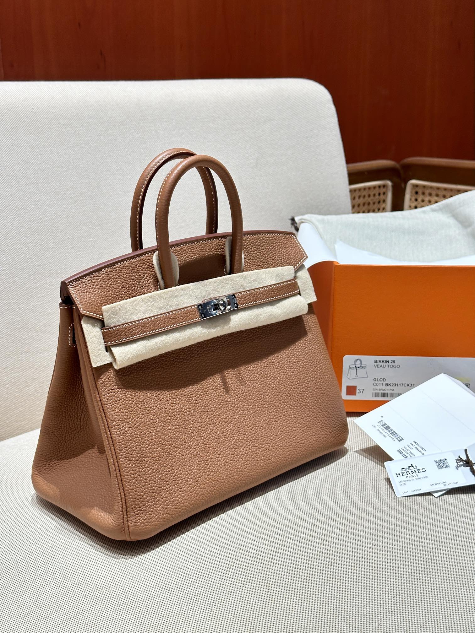 Hermes Birkin Brown 25cm everyday