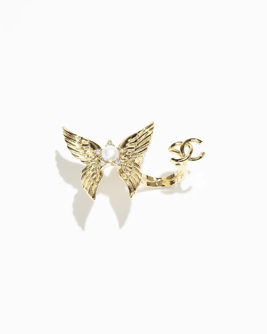 NO:101569,24C new gold embossed star wings double C open ring, Dior ring, dior, ring1986090924C新款金色浮雕星星翅膀双C开口戒指,Dior戒指,dior,ring,Jewelry