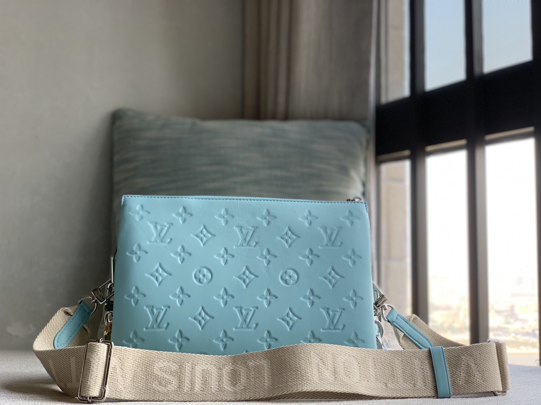 Louis Vuitton 23 new LV Coussin small handbag official M22394 57790 lake blue