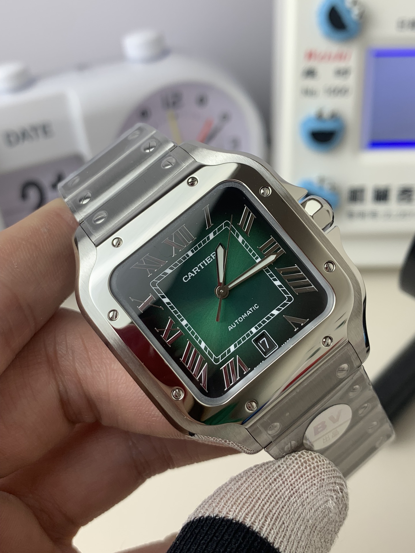 Bottega Veneta BV 卡地亚山度士 新款极光绿