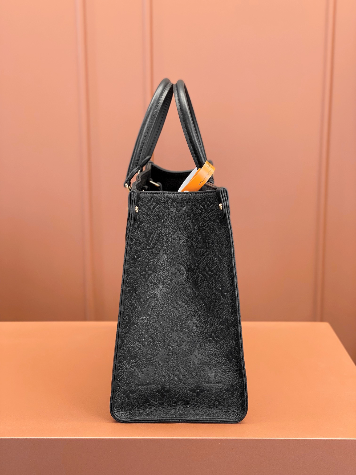 特级MB芯片版原厂皮ONTHEGO中号手袋型号M45595黑色材料A级全钢五金进口原厂面料包装全套原厂免