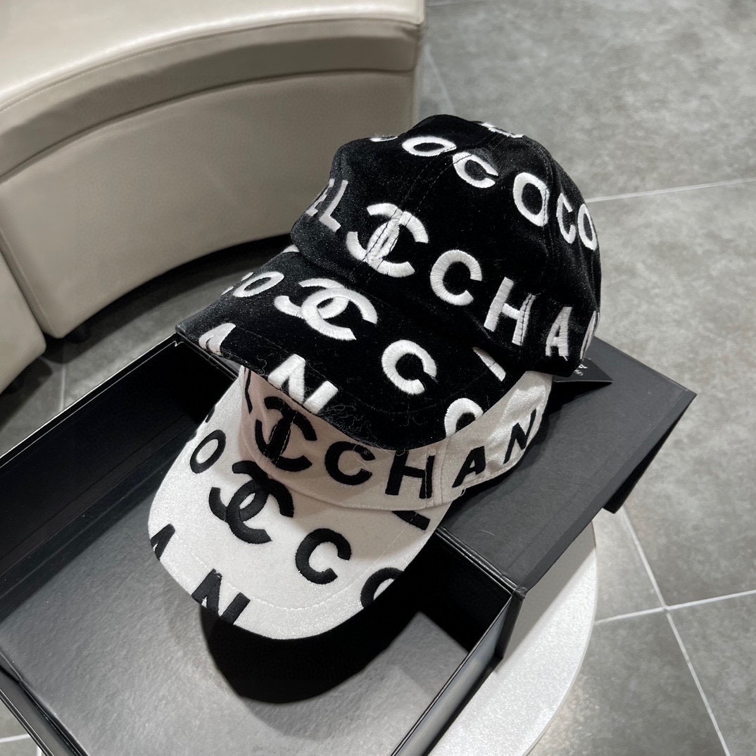 Chanel Hats Baseball Cap Cotton Fall/Winter Collection Fashion