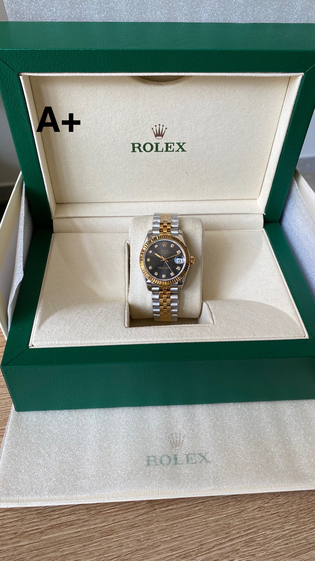 Rolex Datejust Montre Bleu Denim bleu Femmes Acier 2236 Movement