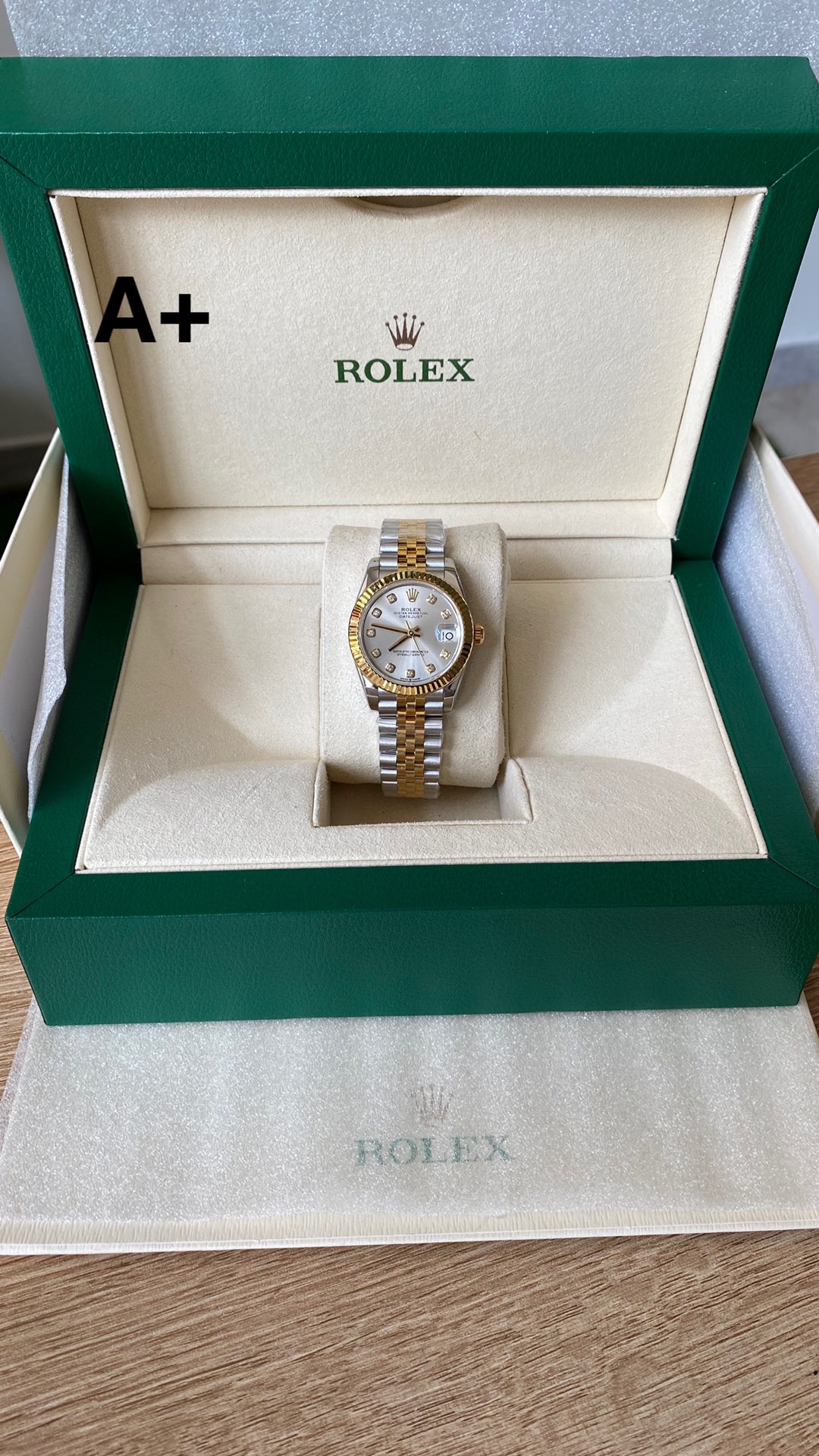 Rolex Datejust Montre Bleu Denim bleu Femmes Acier 2236 Movement