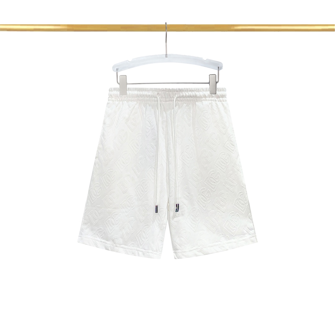 LC T09: Black and White Sports Shorts with Unique Pocket Design - 图片 2